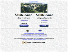 Tablet Screenshot of histoiresainteanne.usainteanne.ca